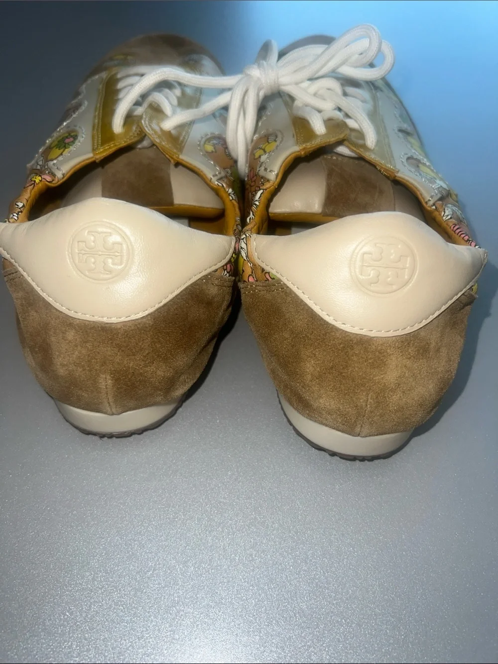 Tory Burch NWOT Rust Wallpaper Serif Leather Sneaker